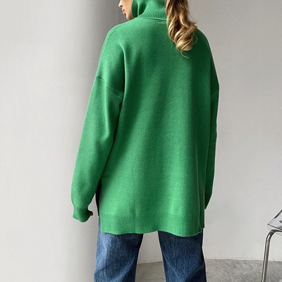 Kassidy | Damen Schwarz Rollkragenpullover | Strick