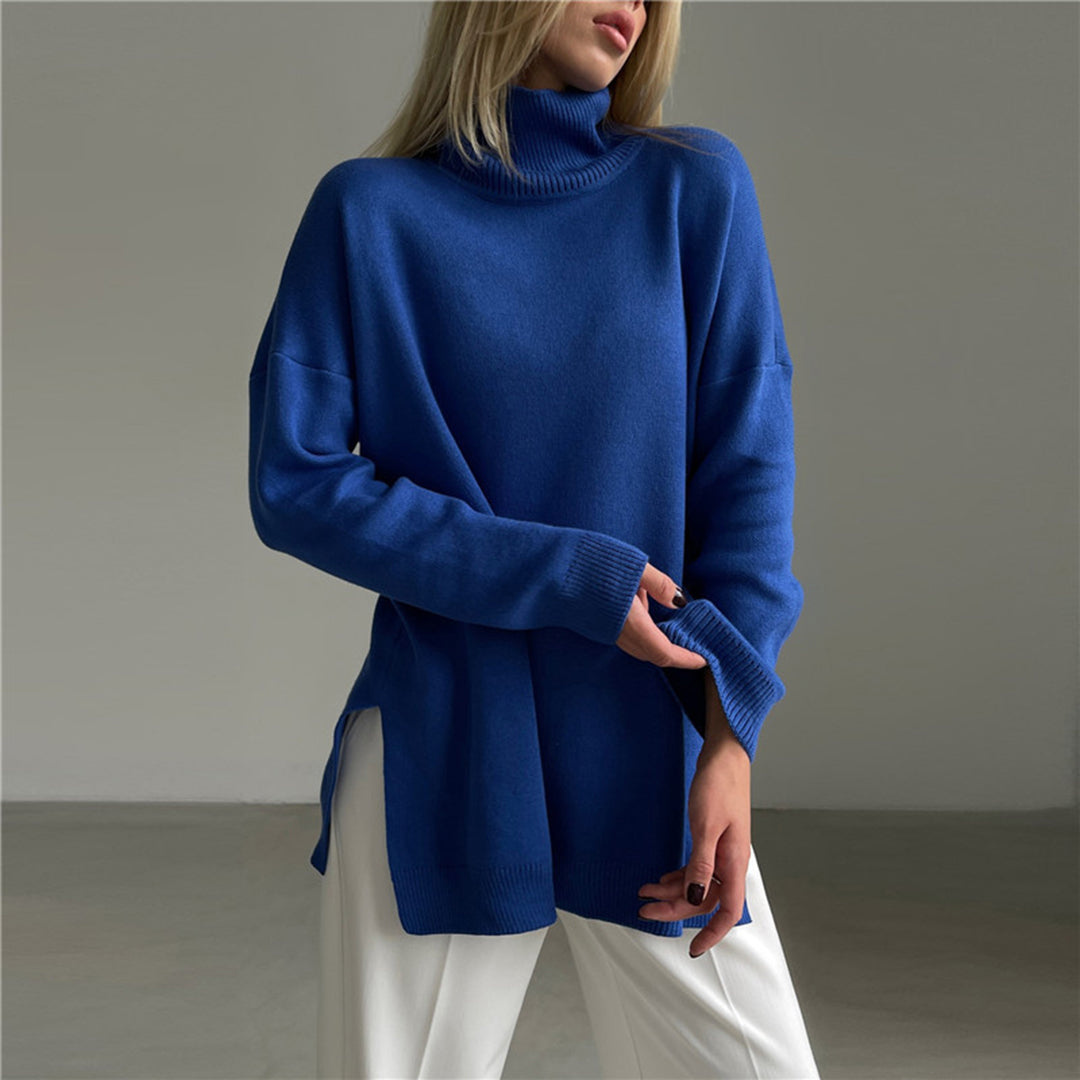 Kassidy | Damen Schwarz Rollkragenpullover | Strick