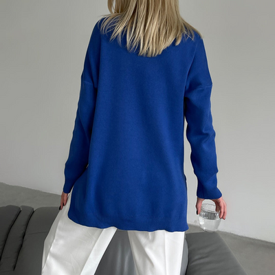 Kassidy | Damen Schwarz Rollkragenpullover | Strick