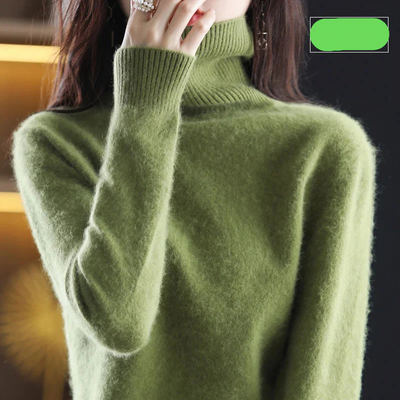 Josie | Damen Schwarz Rollkragenpullover | Strick