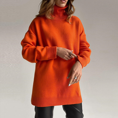 Kassidy | Damen Schwarz Rollkragenpullover | Strick
