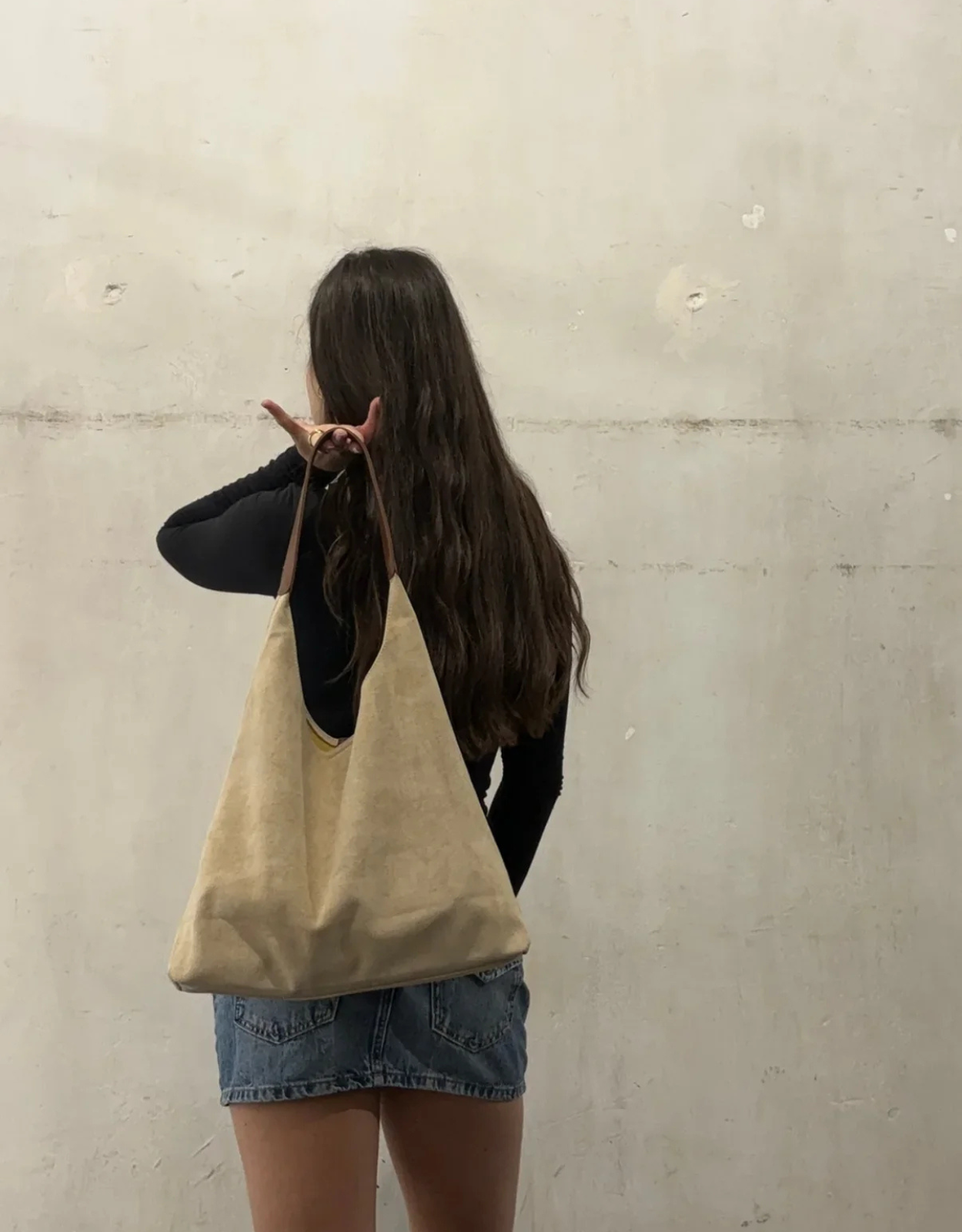 Florentine | Damen Schwarz Umhängetasche | Große