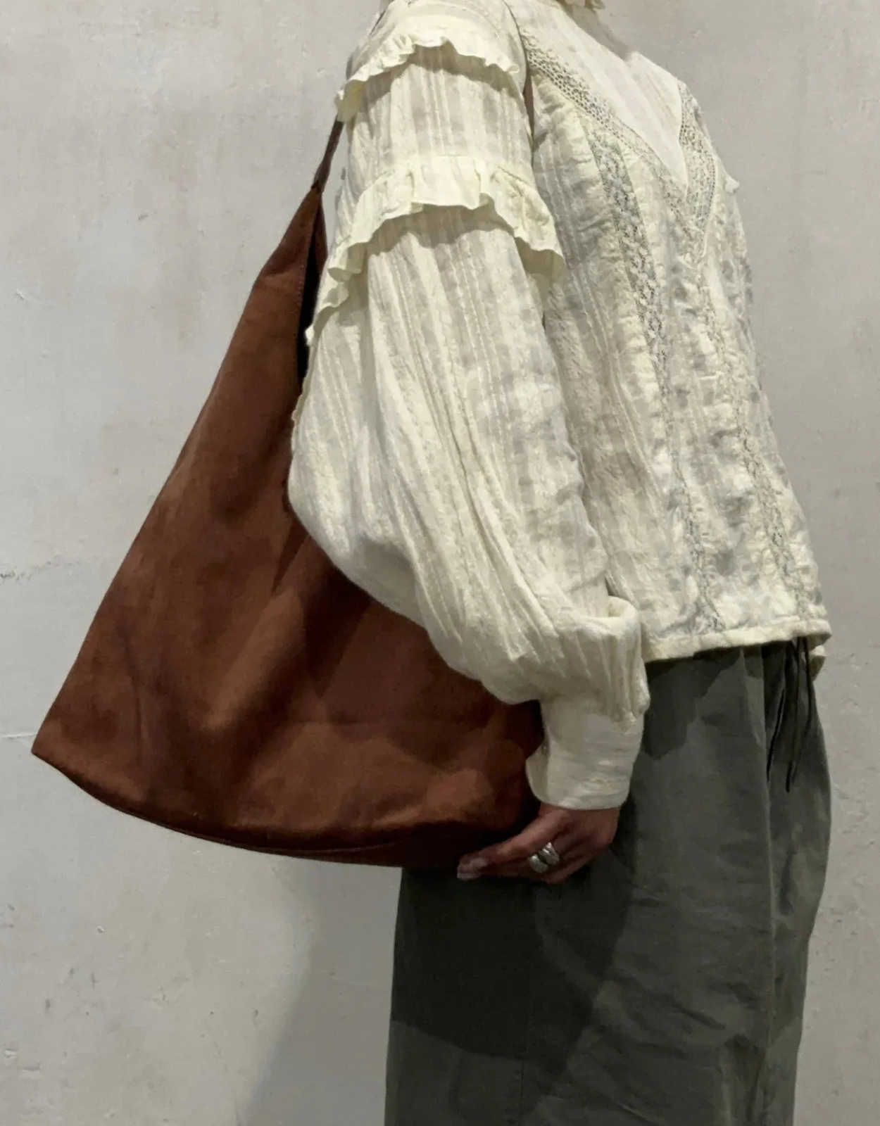 Florentine | Damen Schwarz Umhängetasche | Große