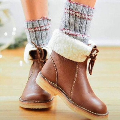 Kara | Damen Stiefeletten Schwarz | Gefütterte