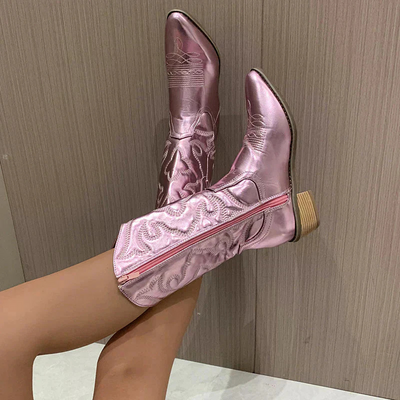 Kamila | Damen Western Cowboystiefel | Schwarz