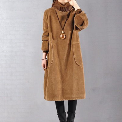 Loretta | Winterkleid Langarm | Midi