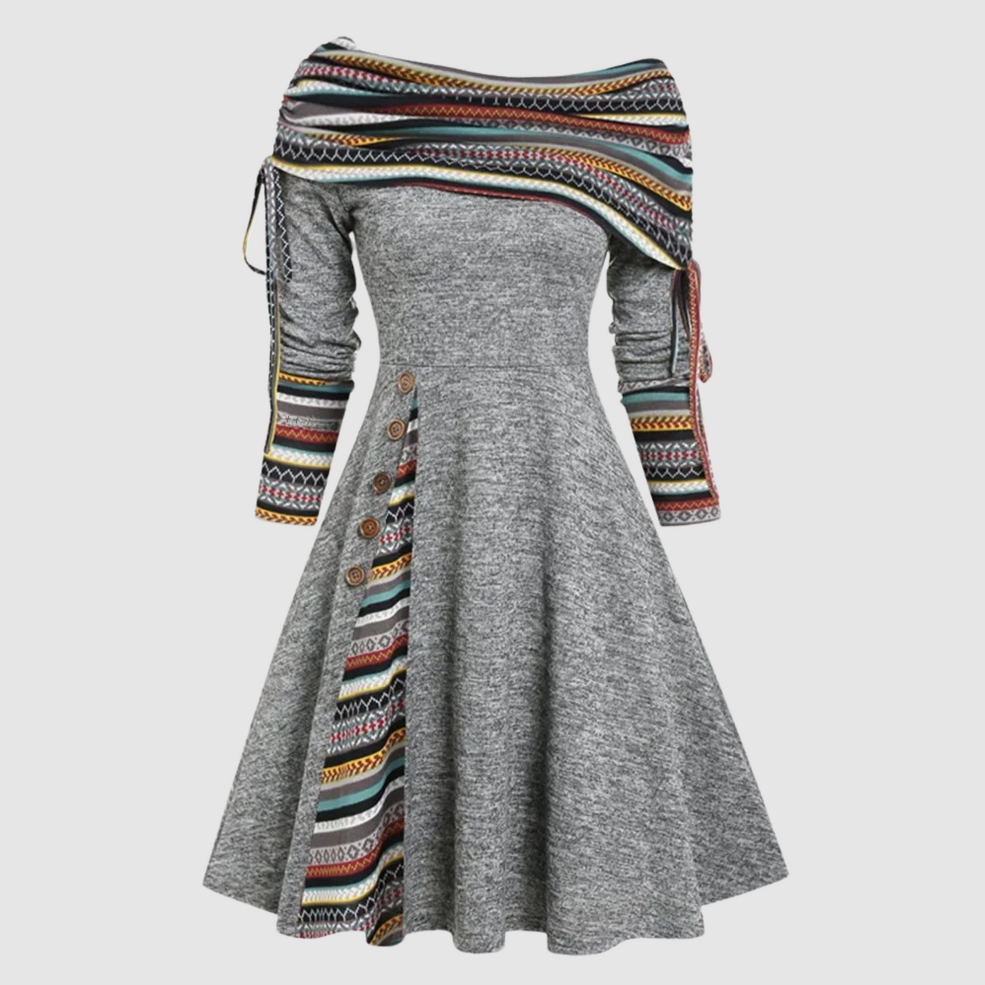 Lydia | Winterkleid Langarm | Midi