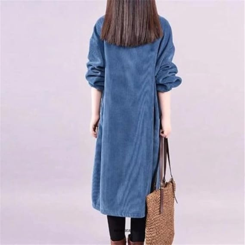 Loretta | Winterkleid Langarm | Midi