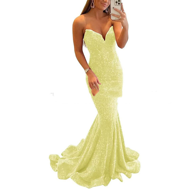 Adele – Funkelndes Abendkleid für Frauen mit sexy langen Promi-Partykleidern