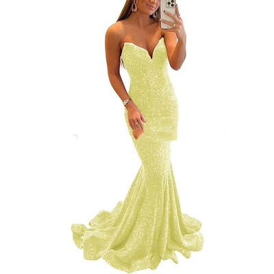 Adele – Funkelndes Abendkleid für Frauen mit sexy langen Promi-Partykleidern