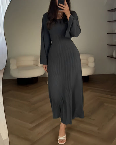 Aiah - Elegante Strick-Maxi-Kleid