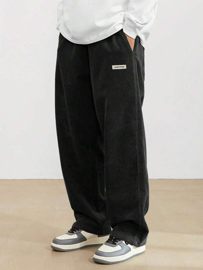 Albert – Lässige Weite Hose mit Drapierung für Herbst und Winter