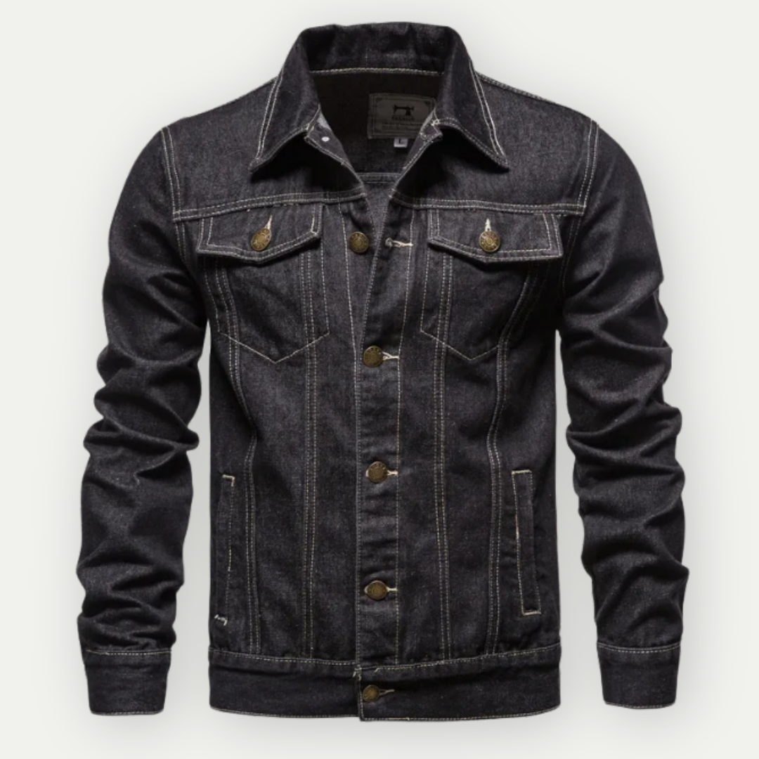 Alexandrei | Herren Jeansjacke Schwarz | Vintage