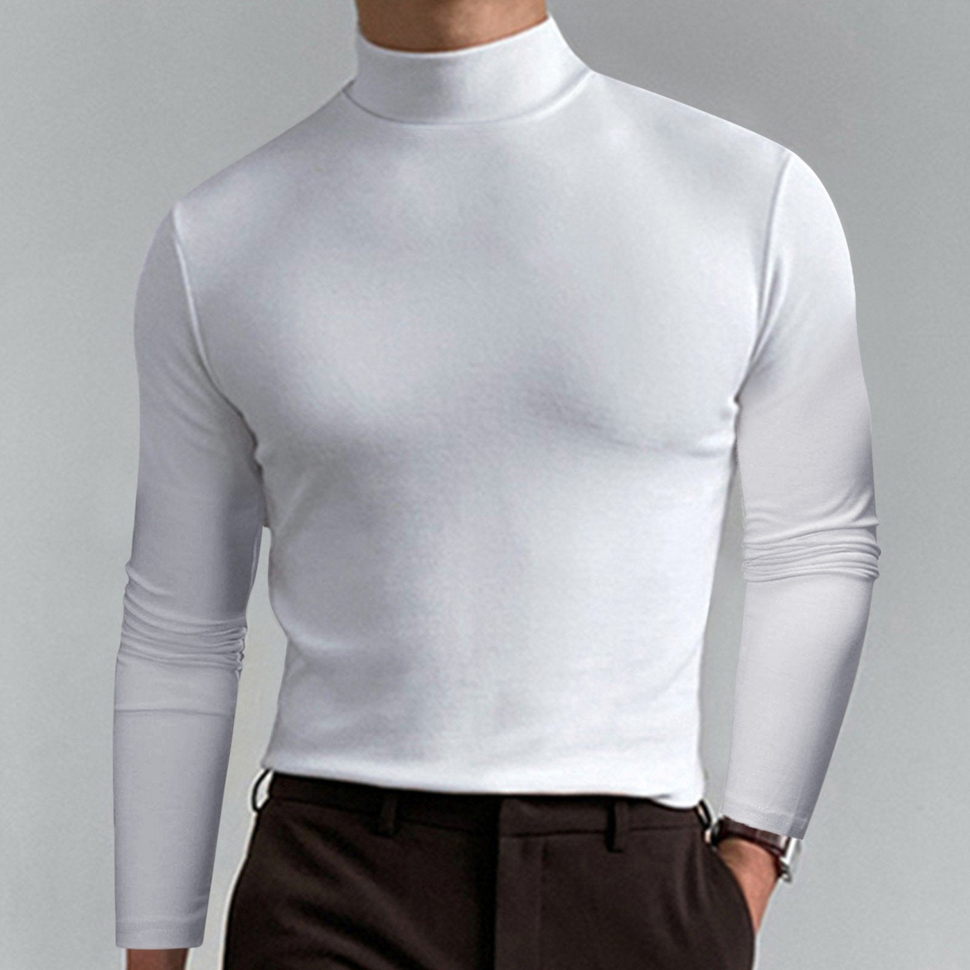Lincoln | Herren Schwarze Sweatshirts | Rollkragen