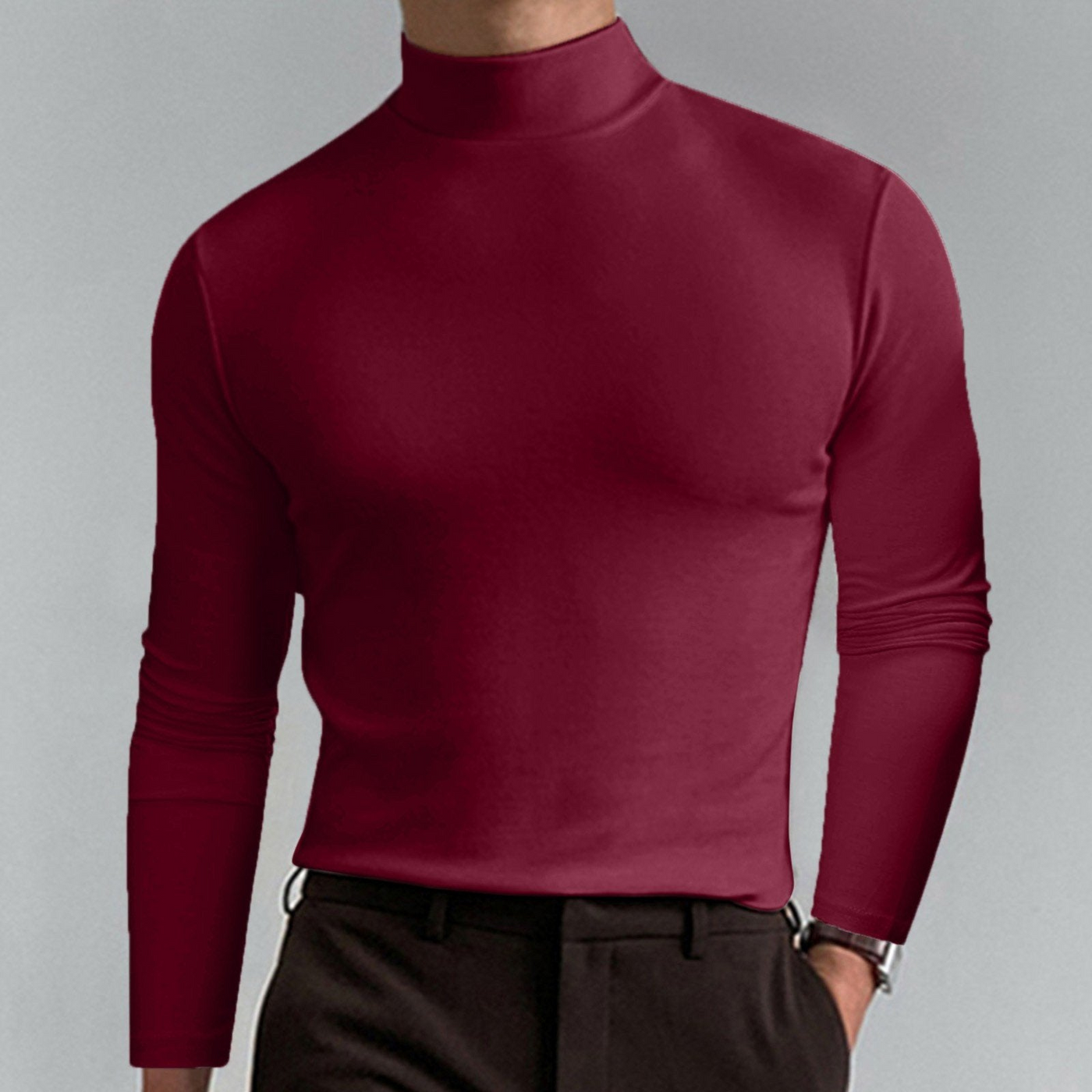 Lincoln | Herren Schwarze Sweatshirts | Rollkragen