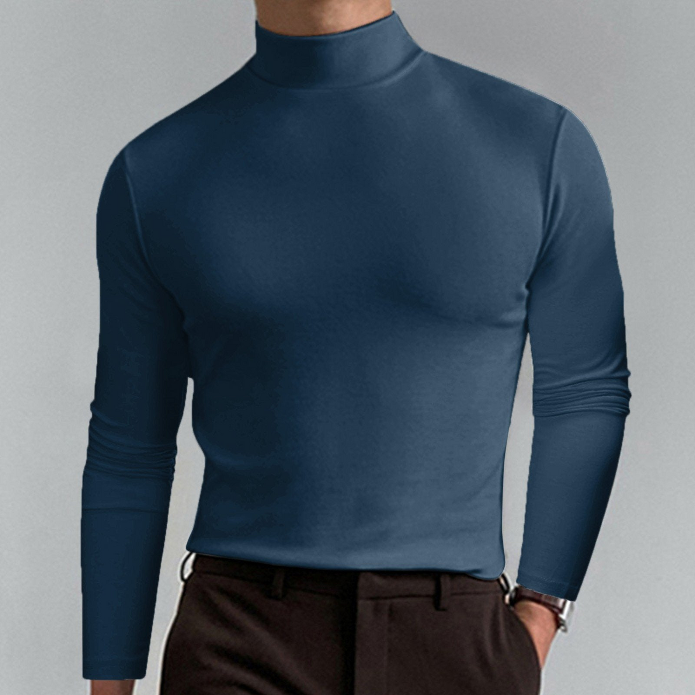 Lincoln | Herren Schwarze Sweatshirts | Rollkragen