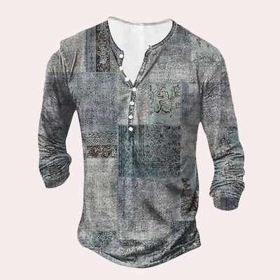 Jones | Herren Langarm Sweatshirt | Grau