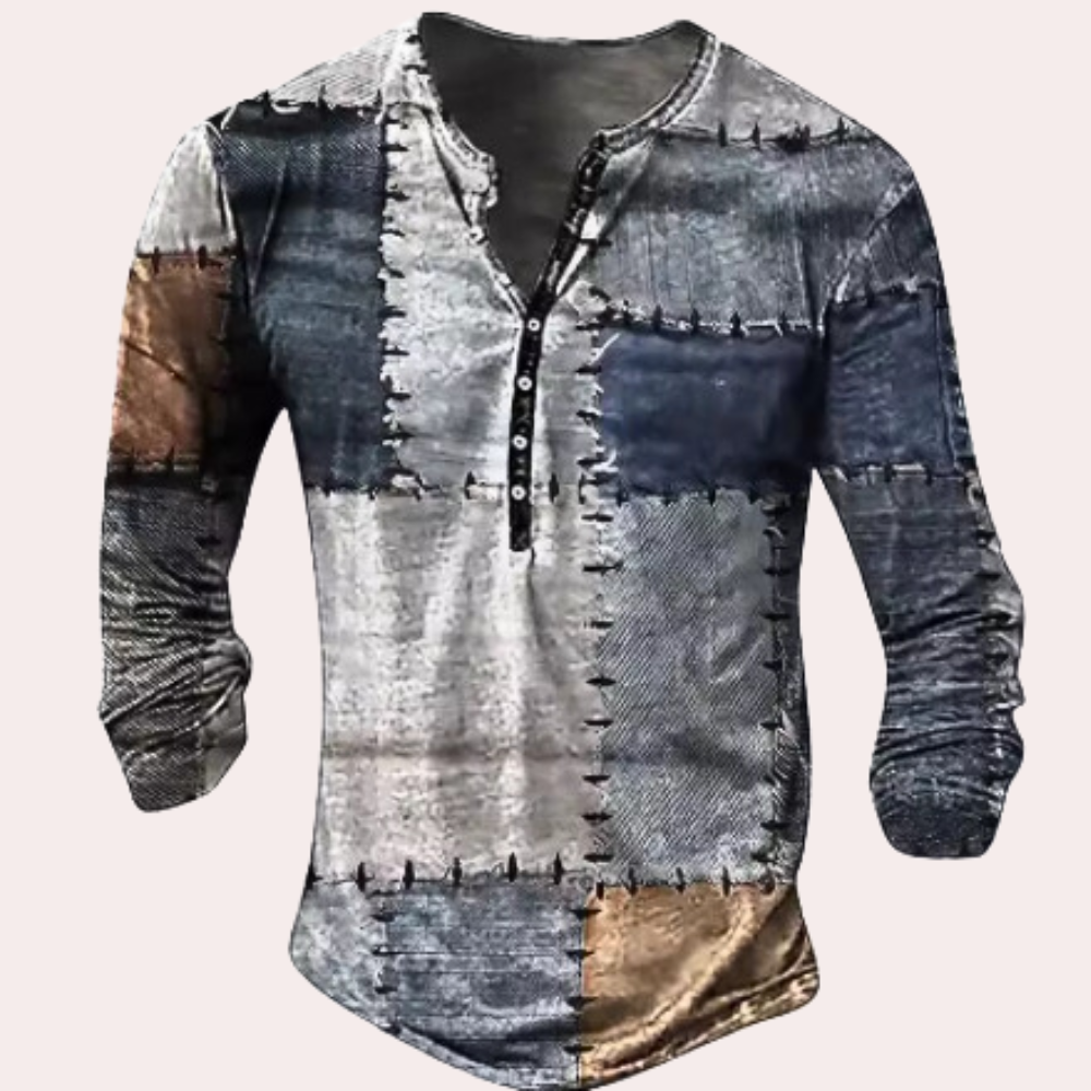 Jones | Herren Langarm Sweatshirt | Grau