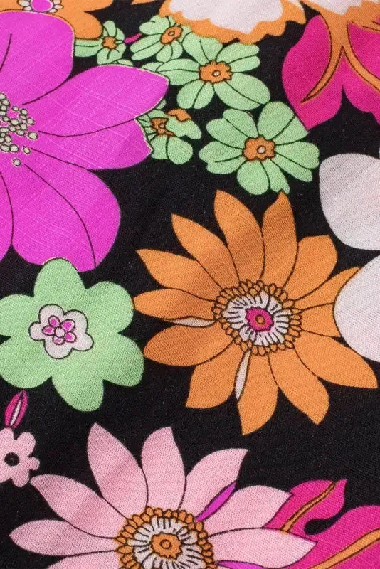 Zynelle | Spitze Blumenbluse in Rosenrot