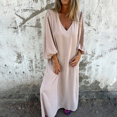 Zita® | Langes Boho-Kleid mit Taschen